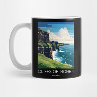 A Pop Art Travel Print of the Cliffs of Moher - The Burren - Ireland Mug